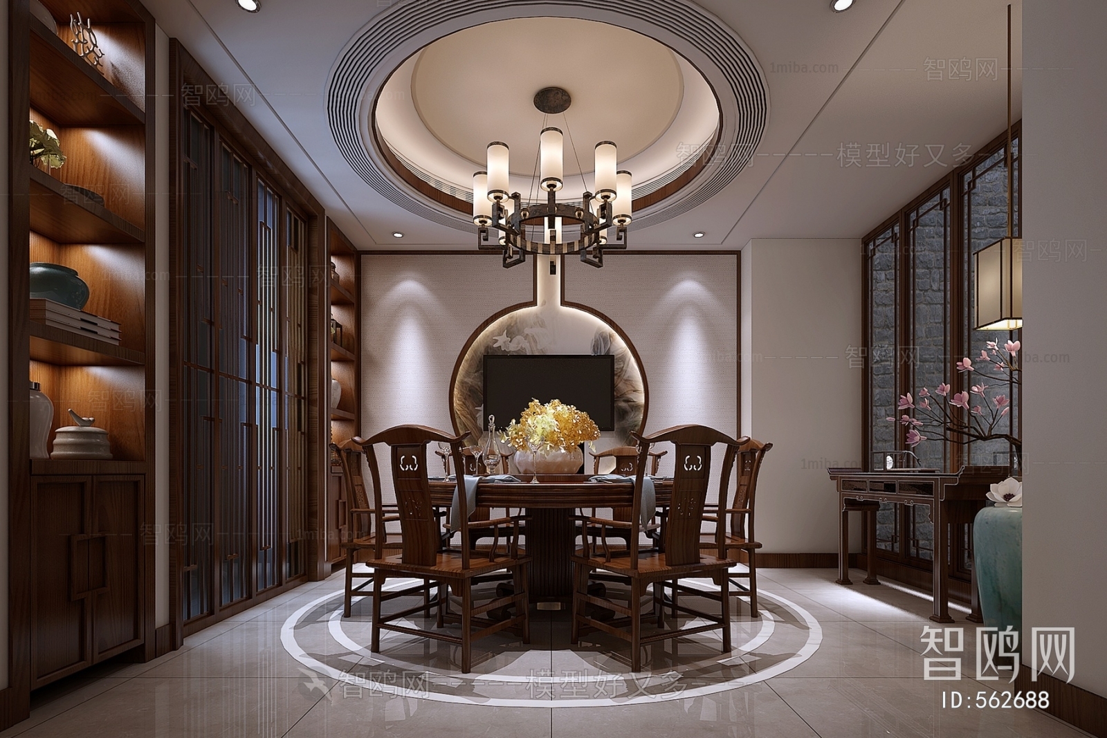 New Chinese Style Dining Room