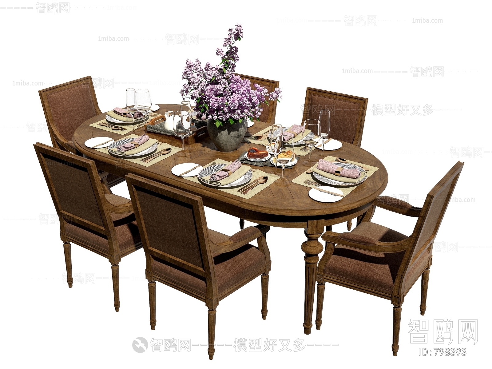 American Style Dining Table And Chairs