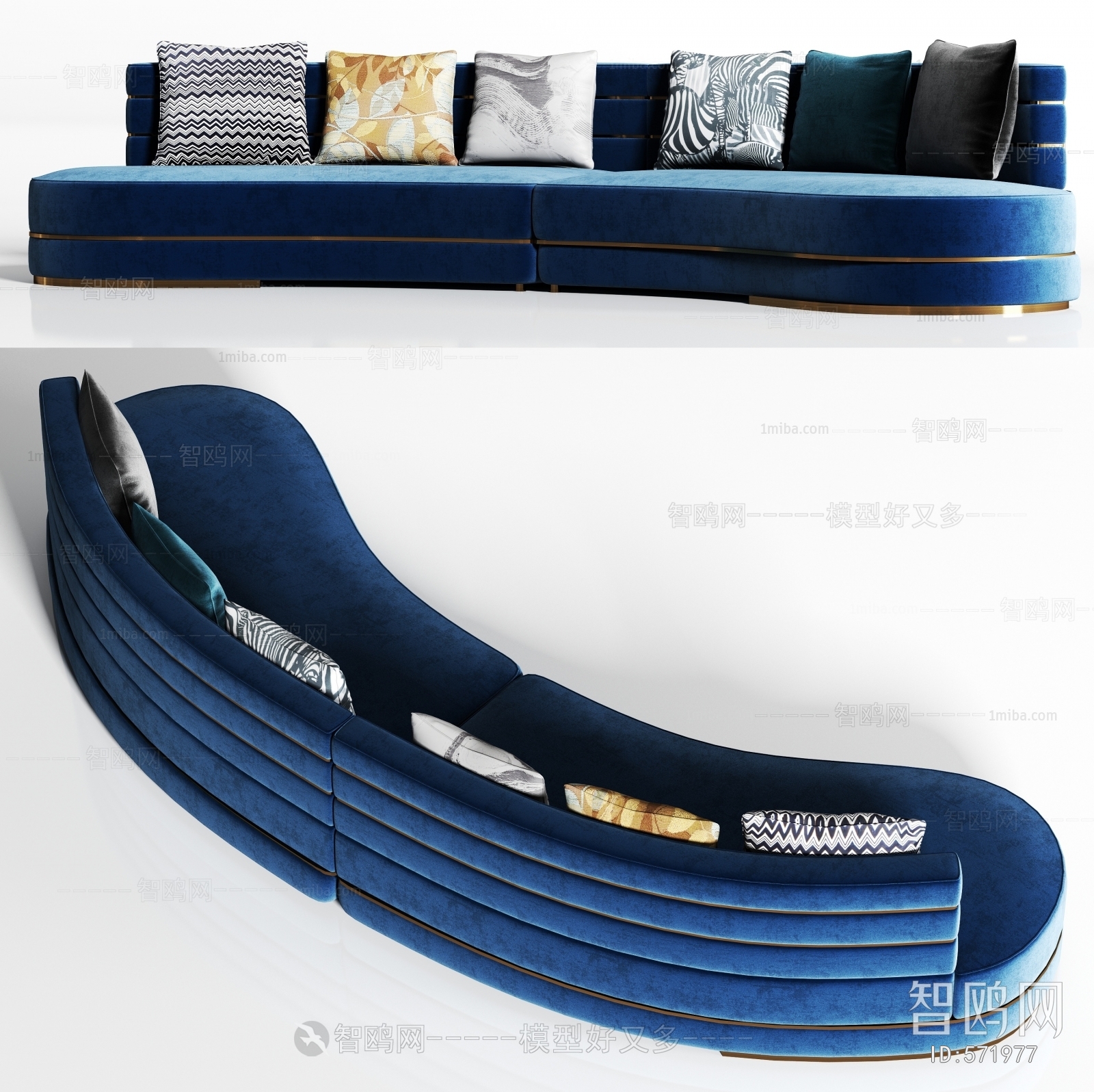 Modern Curved Sofa