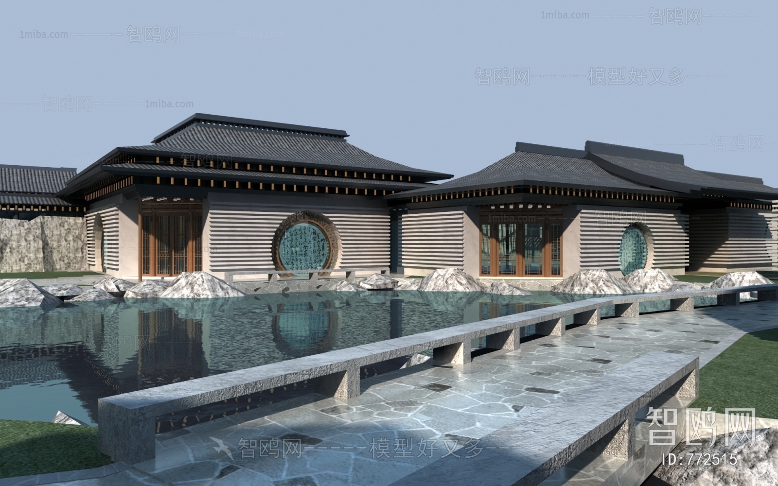 New Chinese Style Villa Appearance