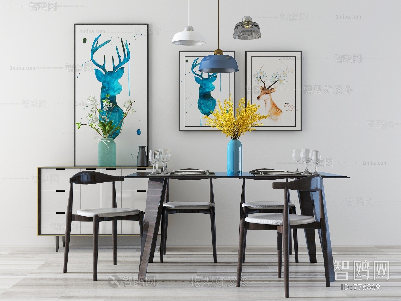 Nordic Style Dining Table And Chairs