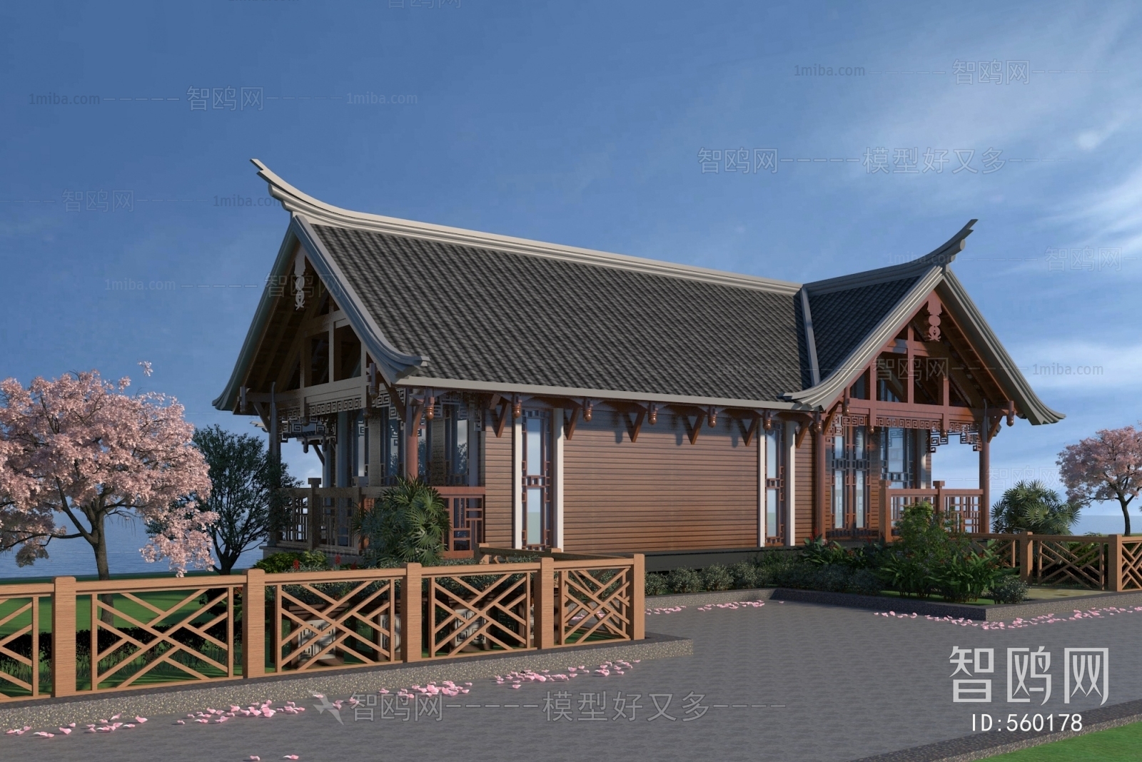 New Chinese Style Villa Appearance