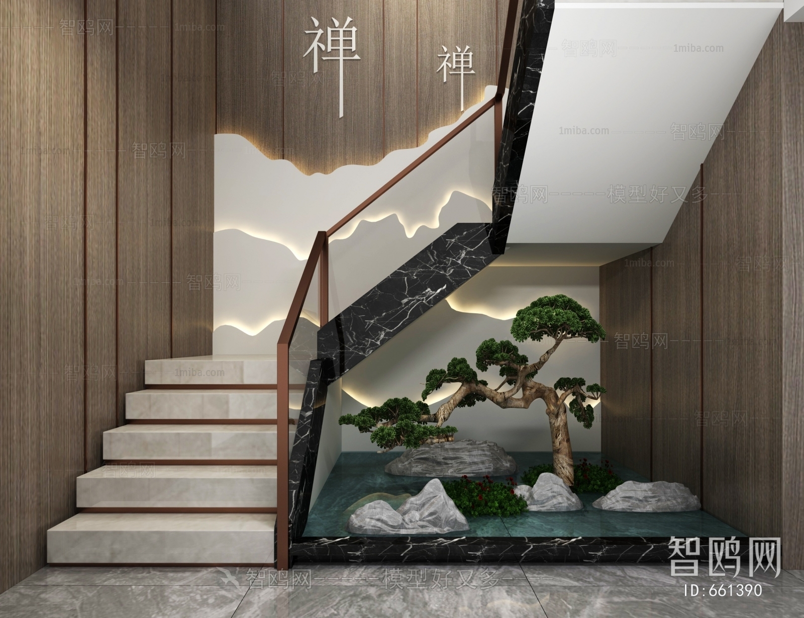 New Chinese Style Stairwell