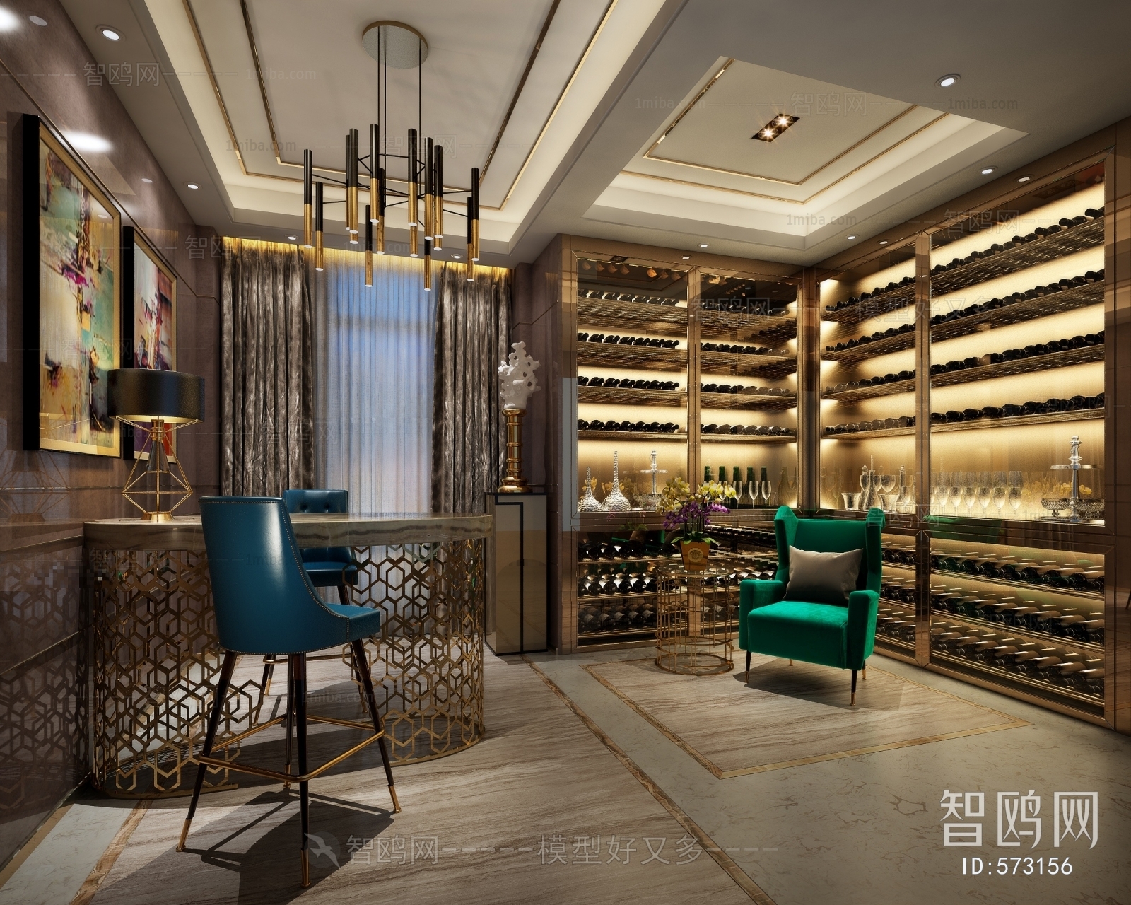 Hong Kong Style Wine Cellar/Wine Tasting Room