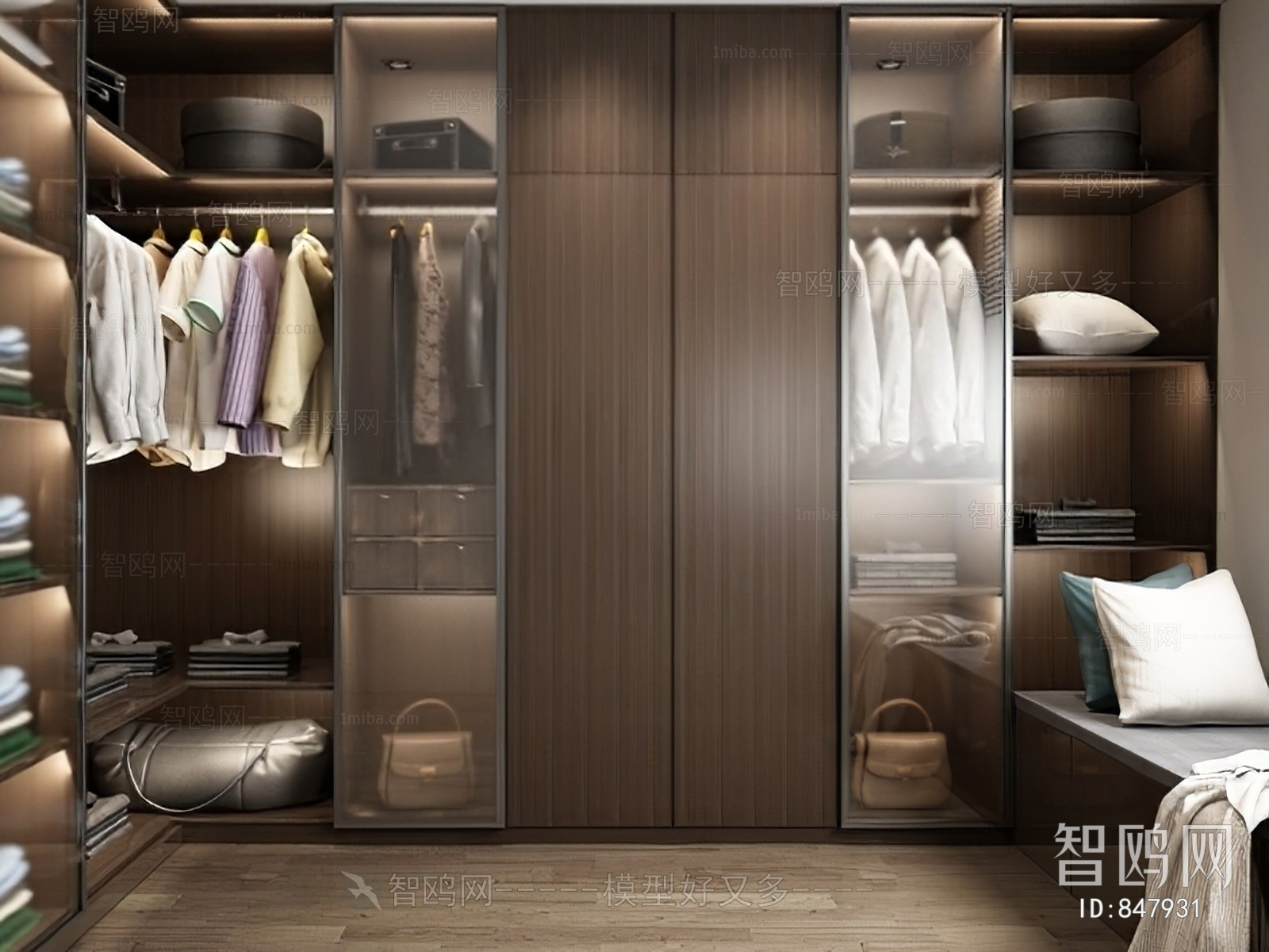 Modern Clothes Storage Area