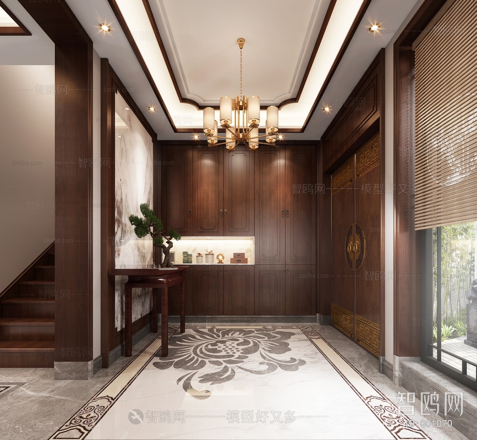 New Chinese Style Hallway