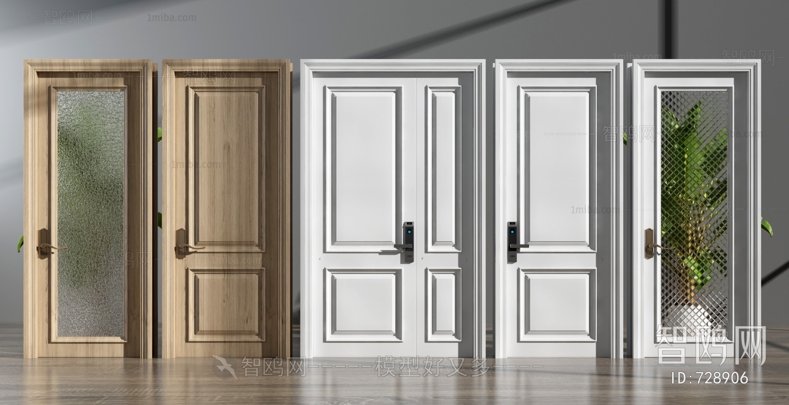 Simple European Style Door