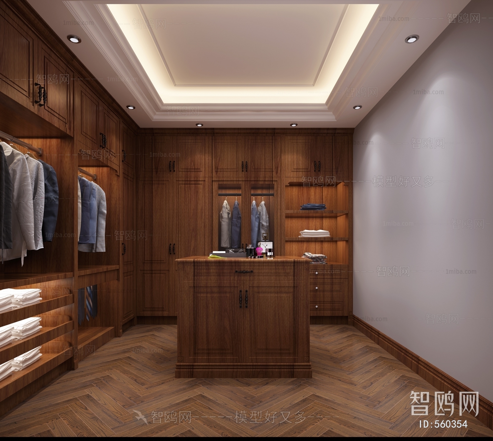 European Style Clothes Storage Area