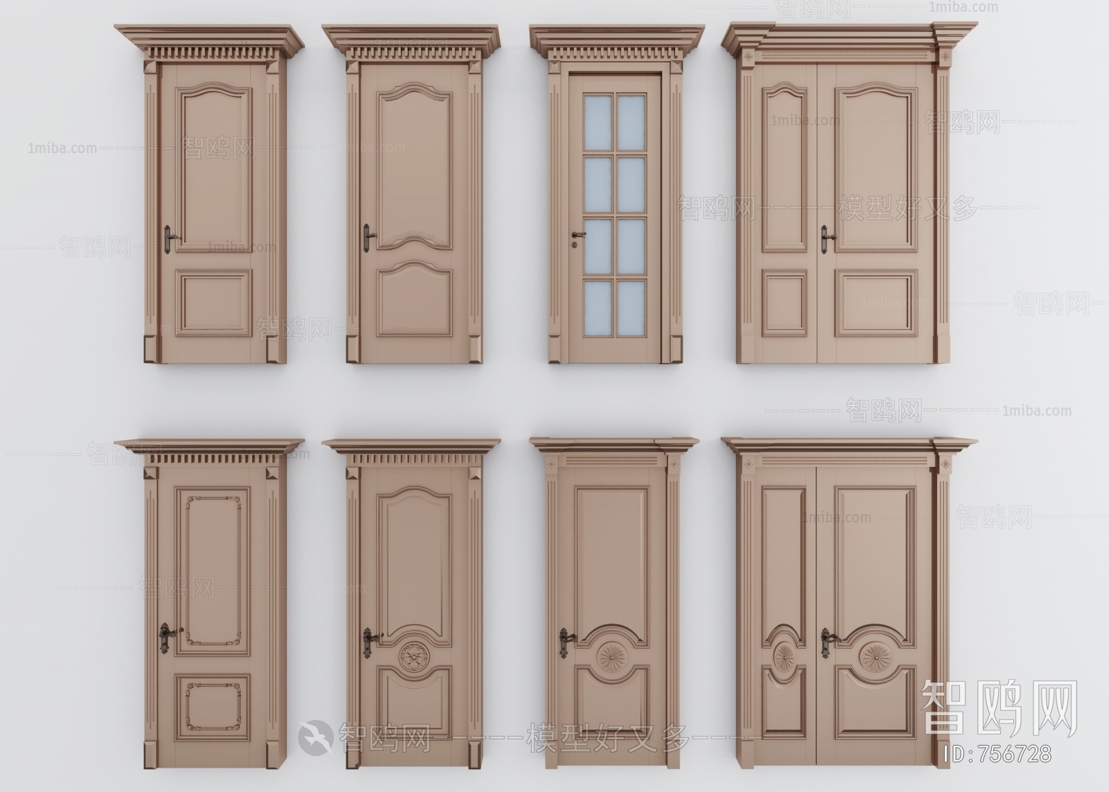 Simple European Style Door