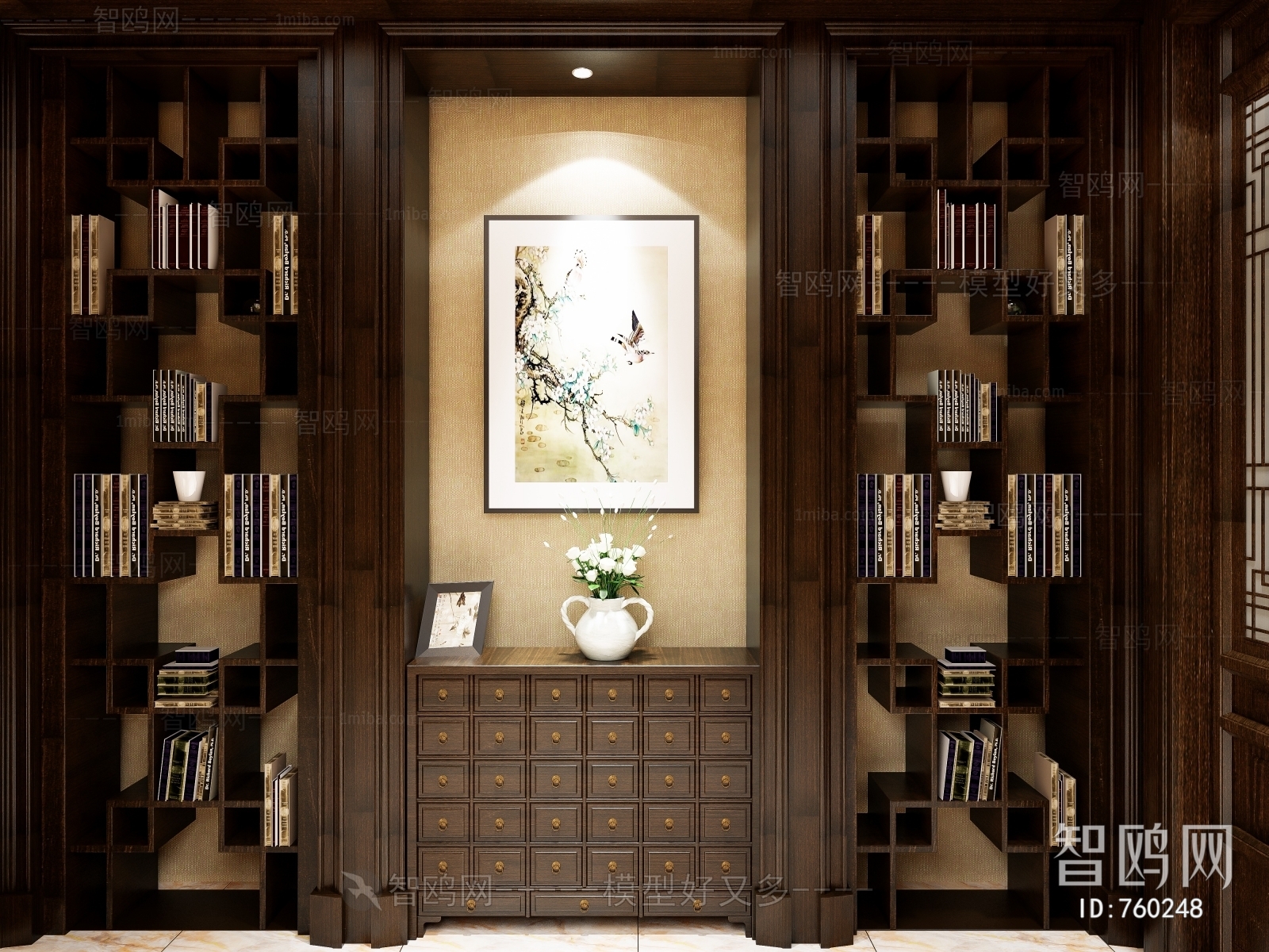 New Chinese Style Decorative Cabinet