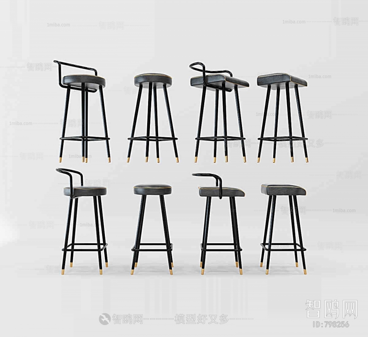 Industrial Style Bar Chair