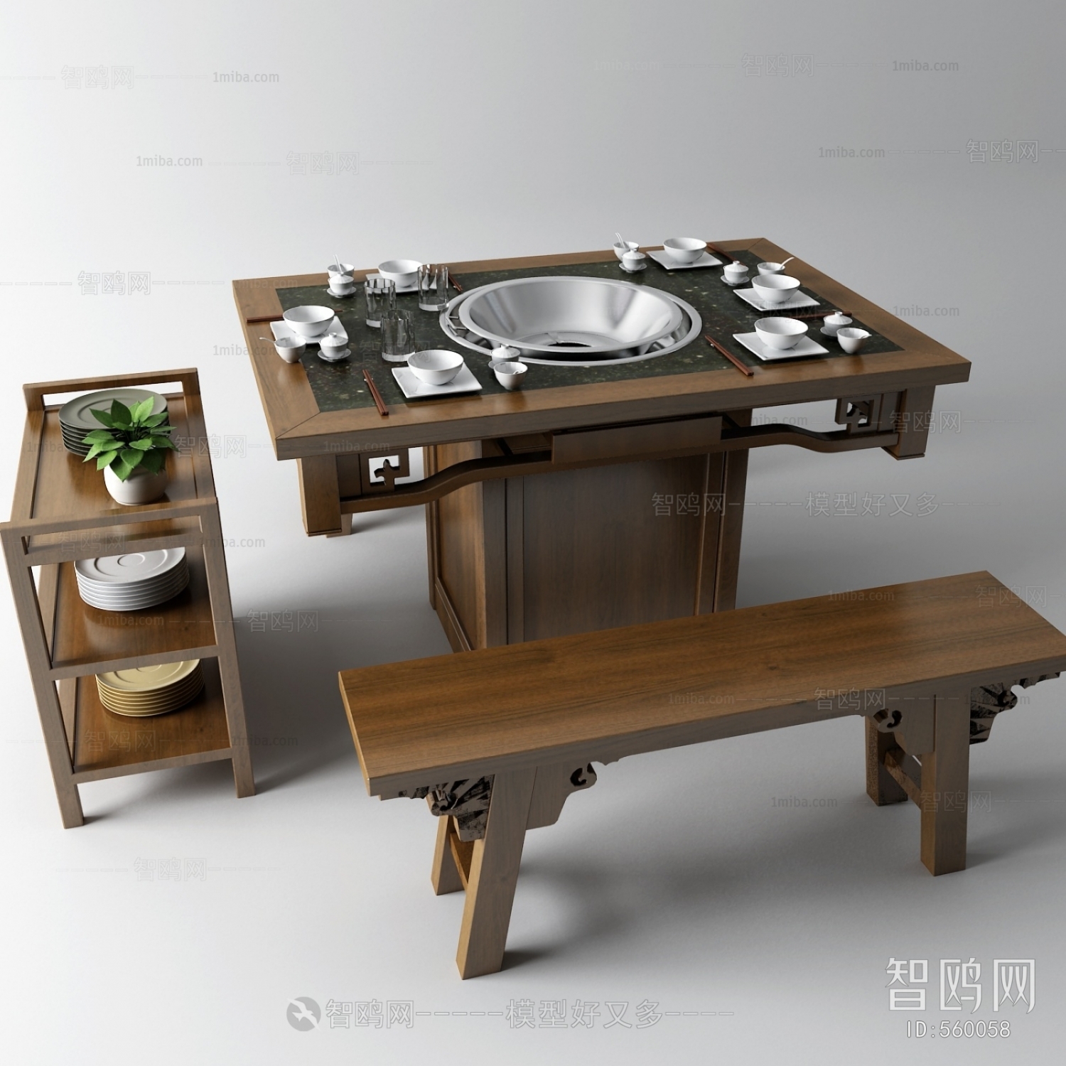 New Chinese Style Dining Table And Chairs