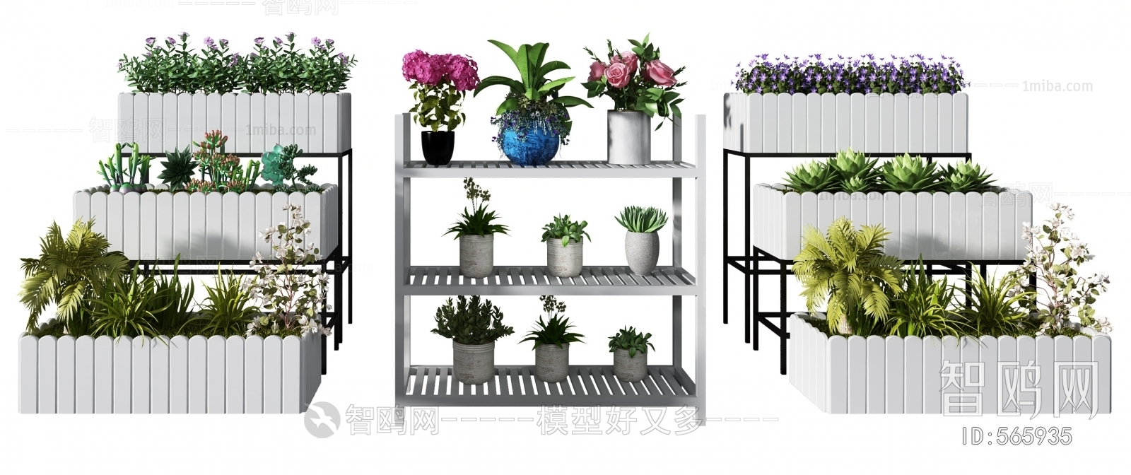 Modern Flower Shelf