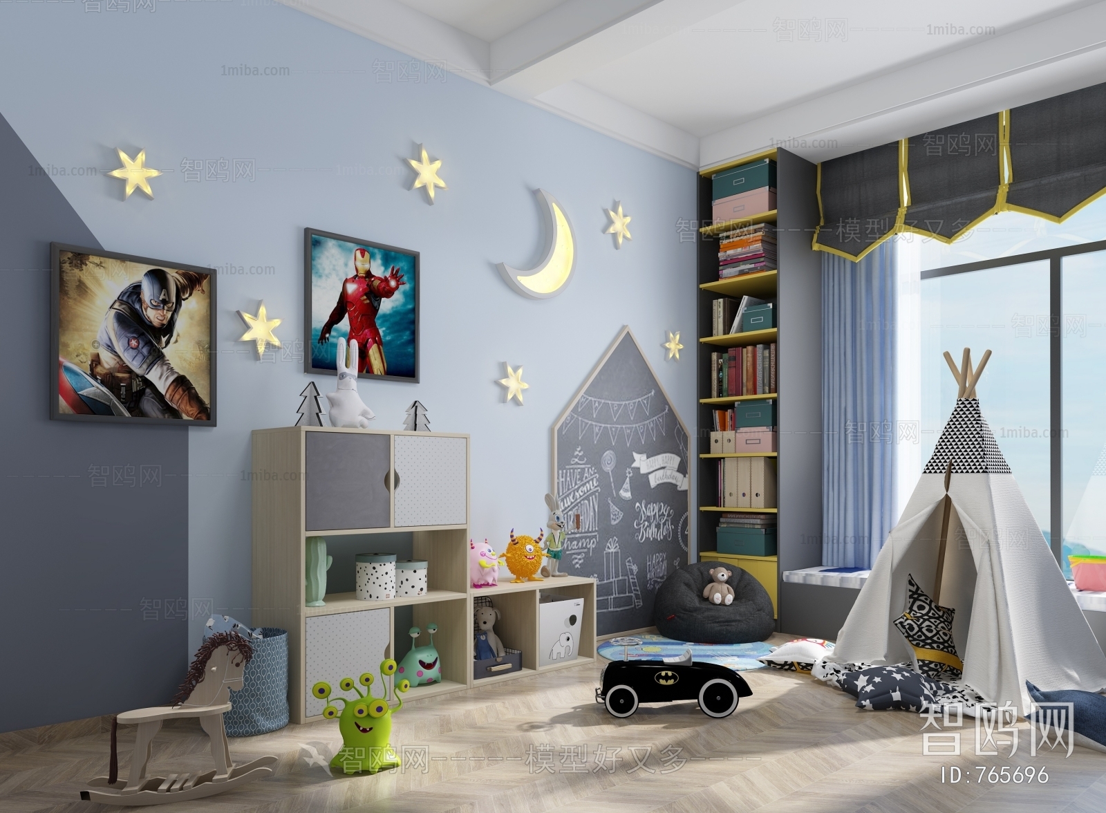 Modern Children's Room Activity Room