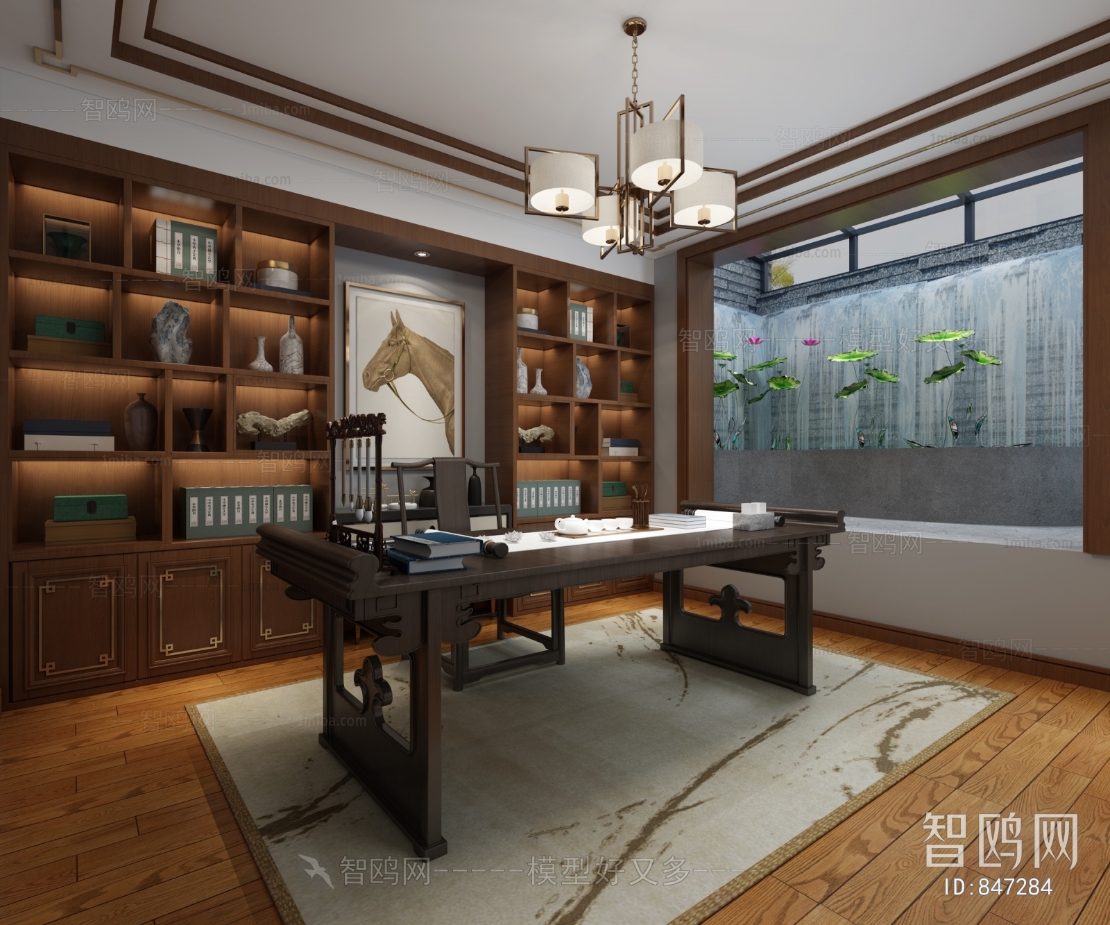 New Chinese Style Study Space