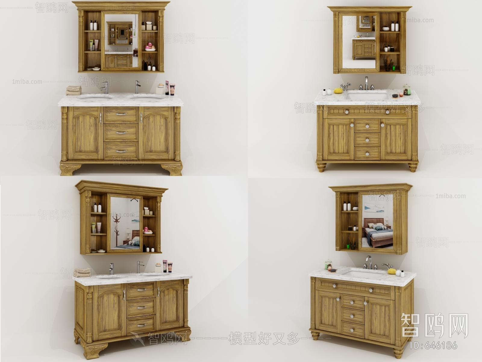 Nordic Style Bathroom Cabinet