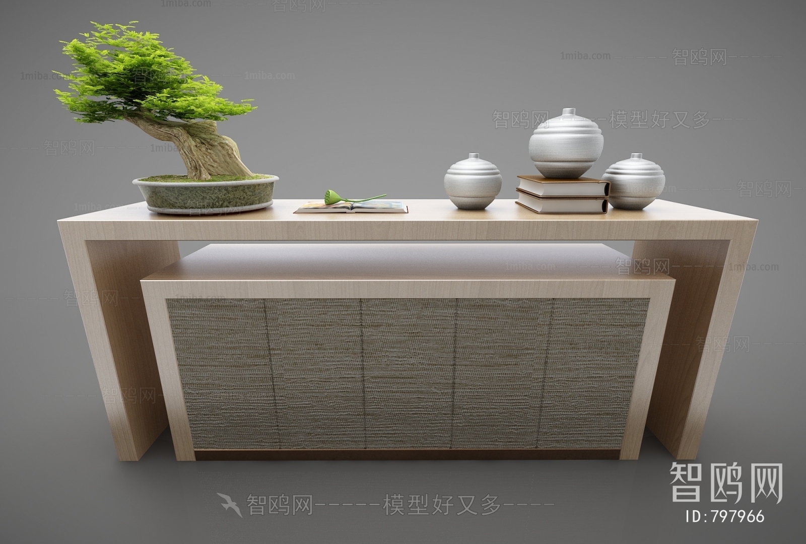 New Chinese Style Decorative Cabinet