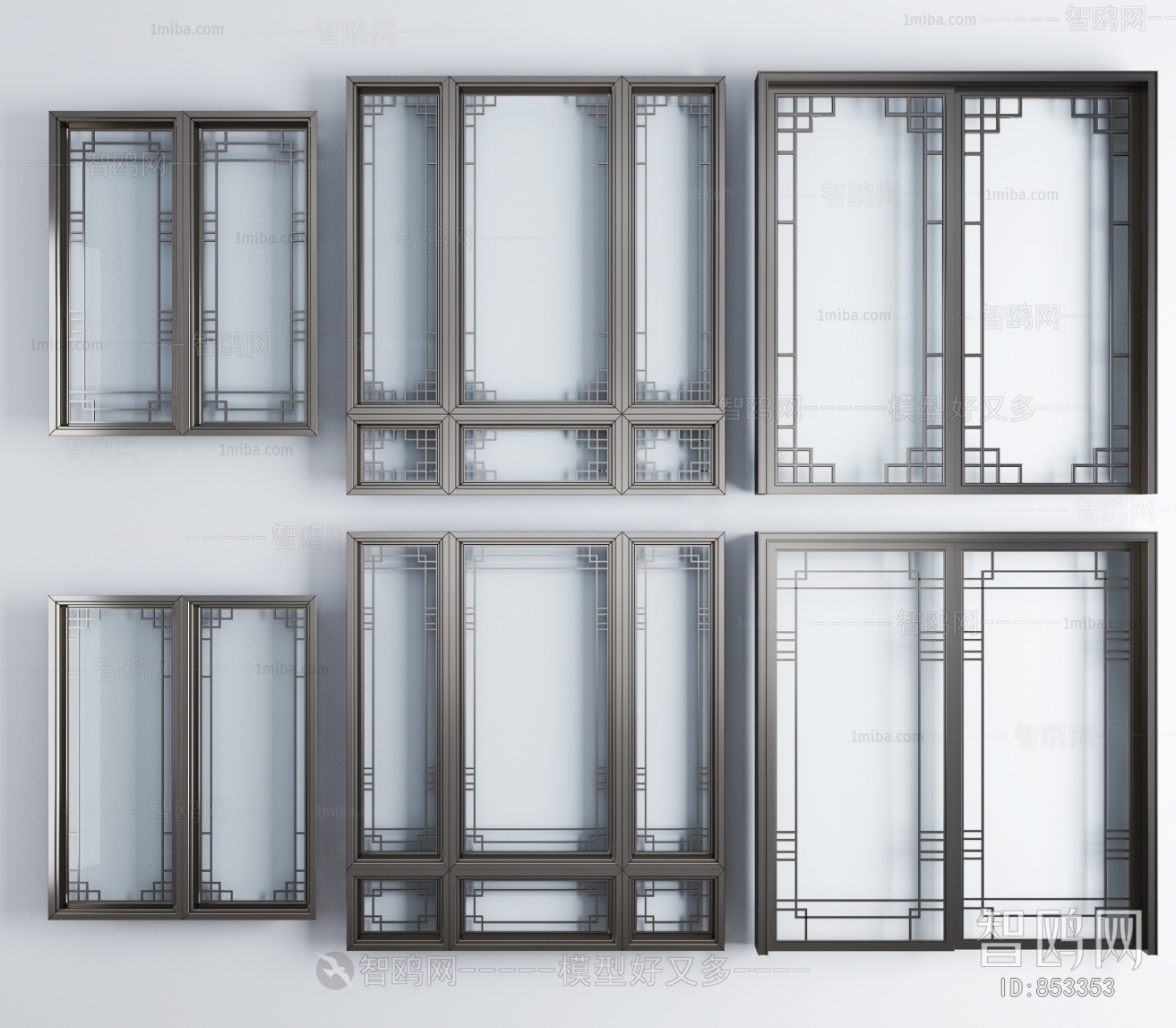 New Chinese Style Sliding Door