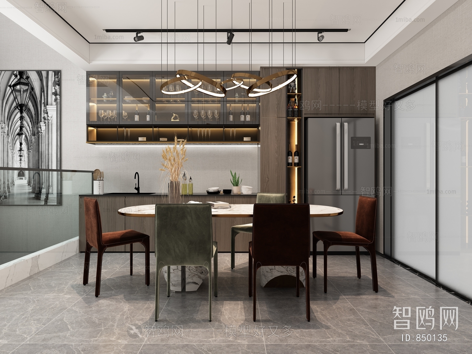 New Chinese Style Dining Room