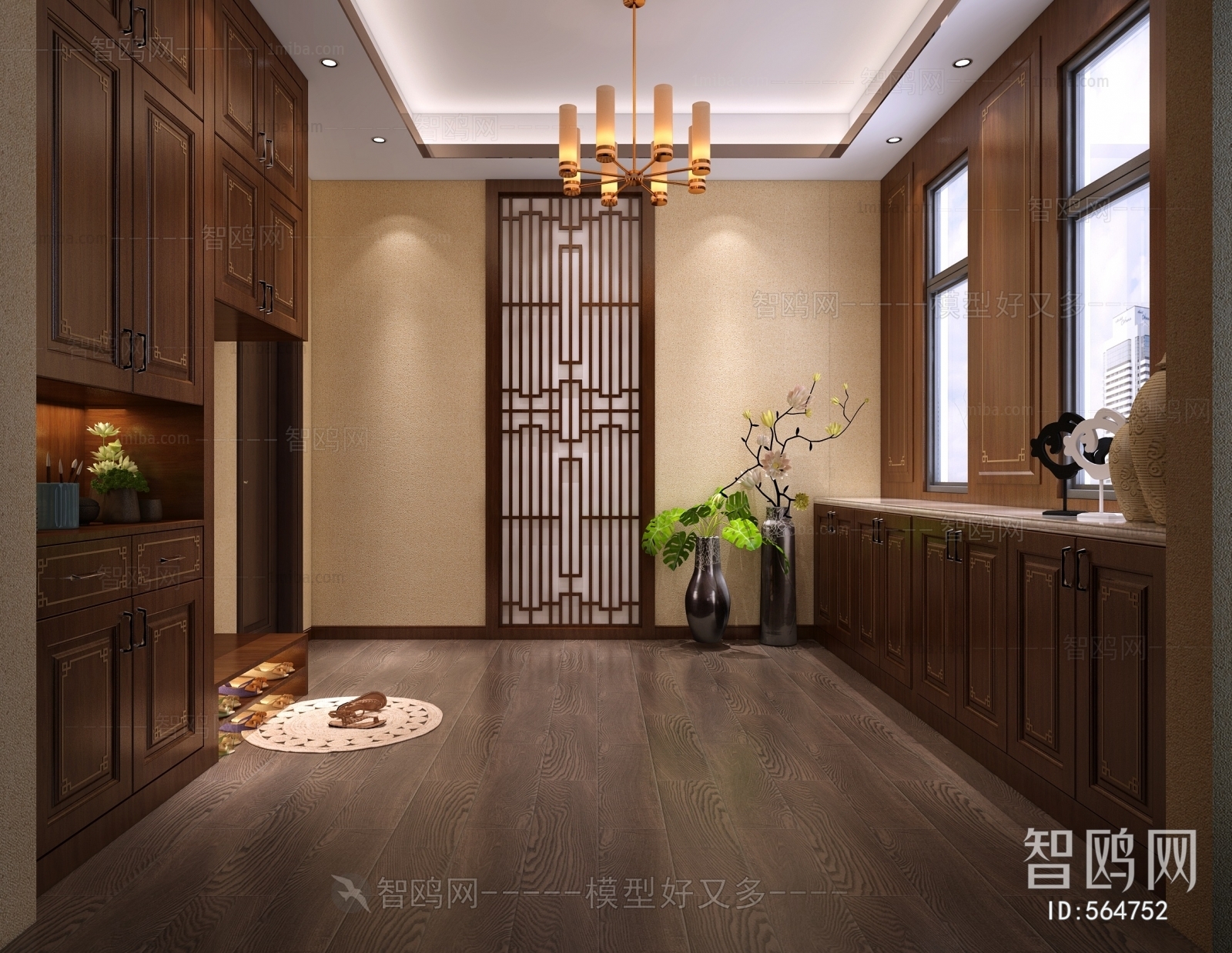 New Chinese Style Hallway