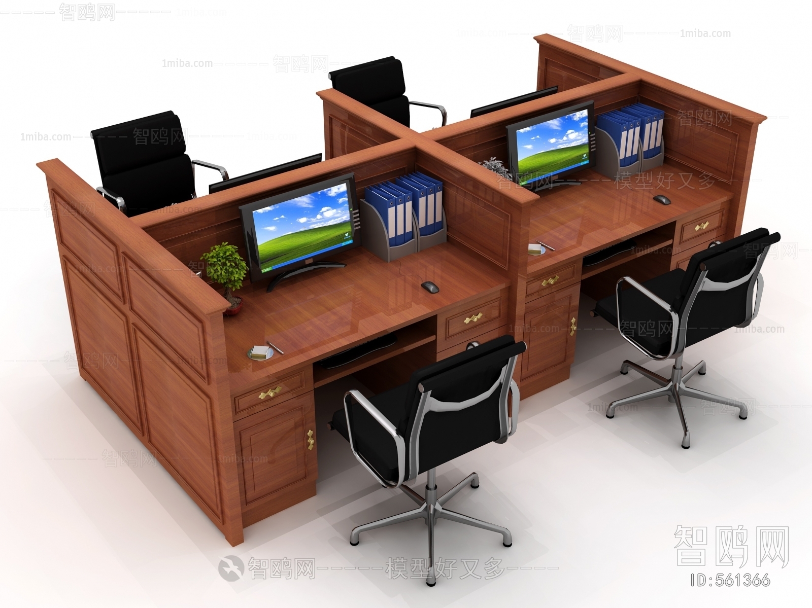 Simple European Style Office Table