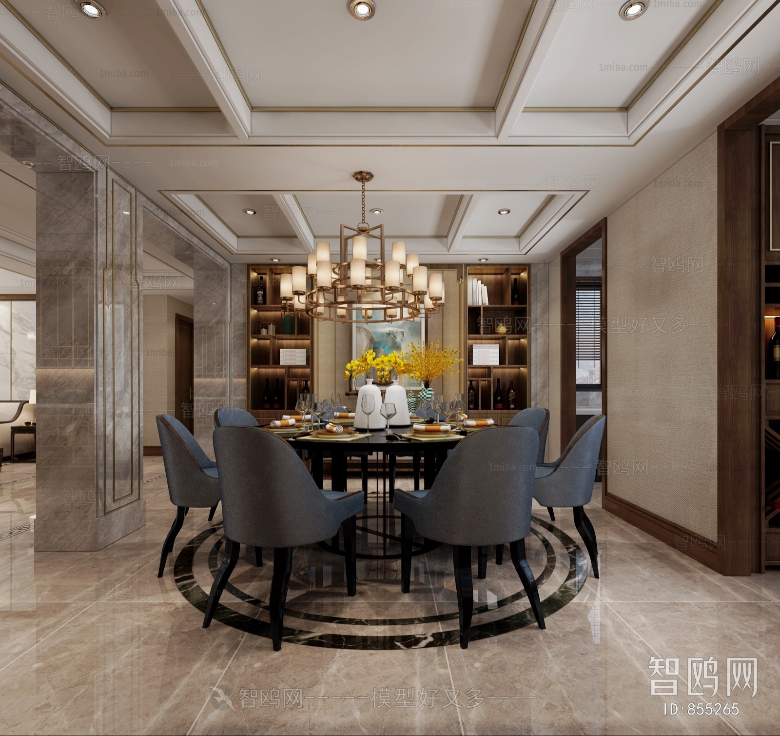 New Chinese Style Dining Room