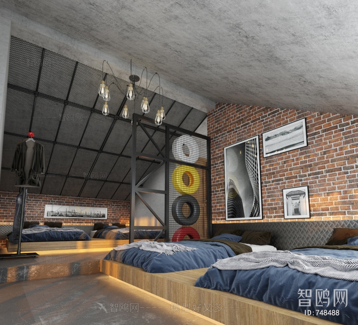 Industrial Style Attic