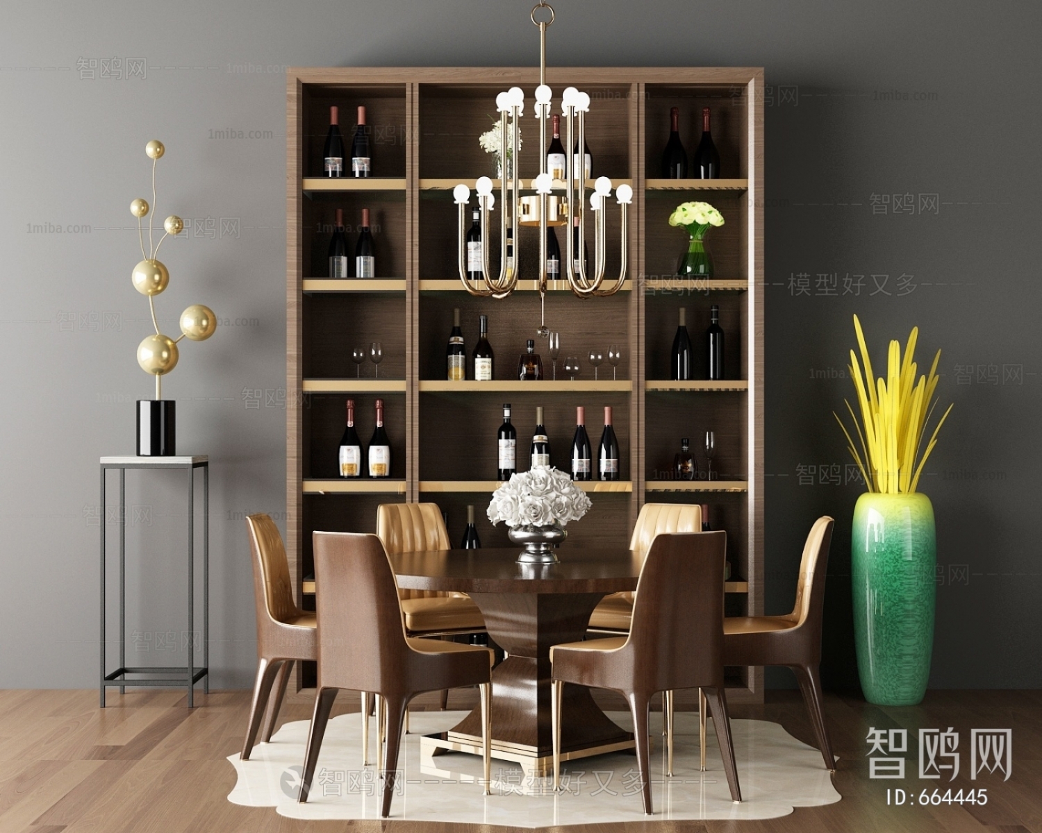 Simple European Style Dining Table And Chairs