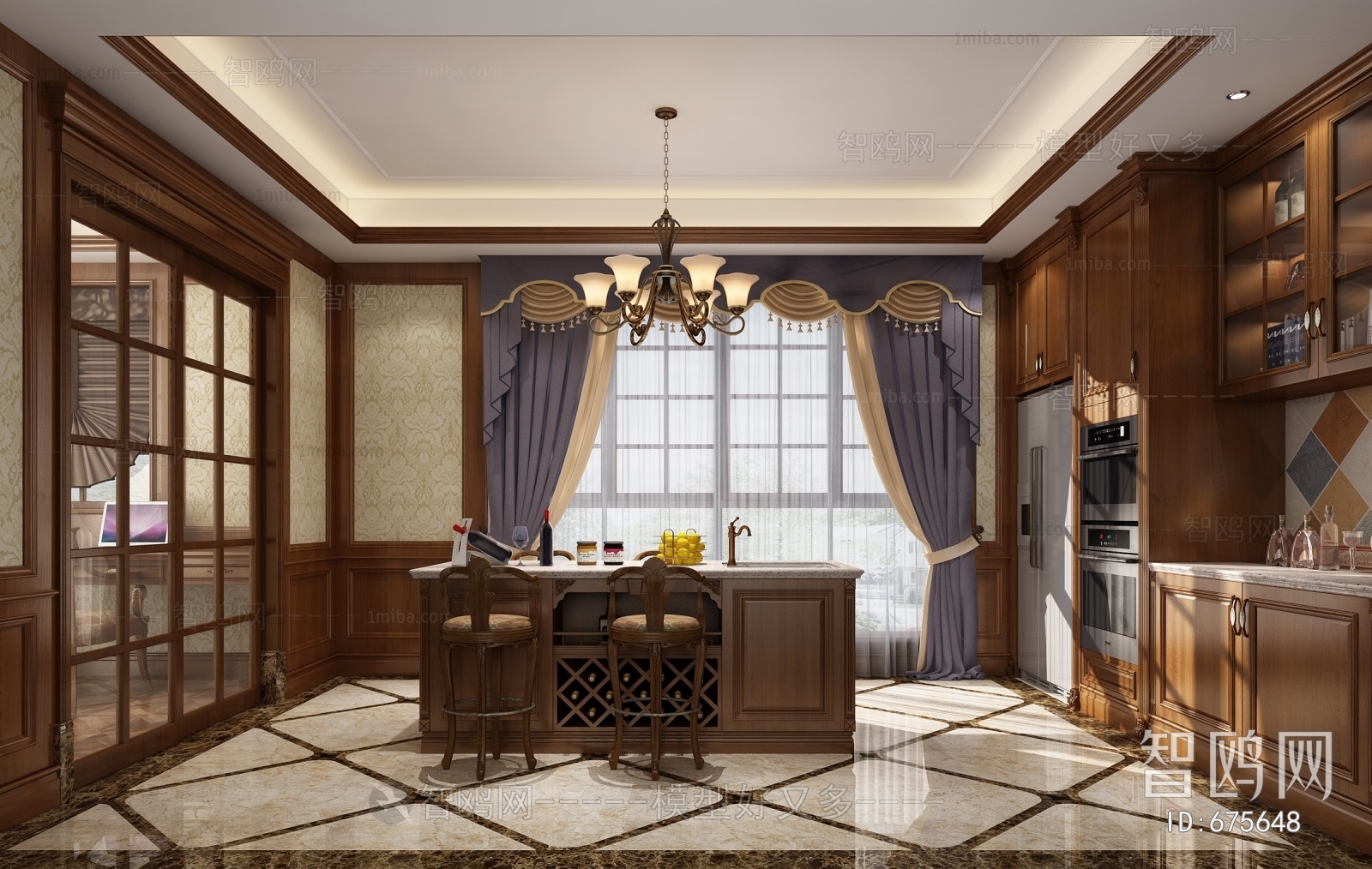 American Style Open Kitchen