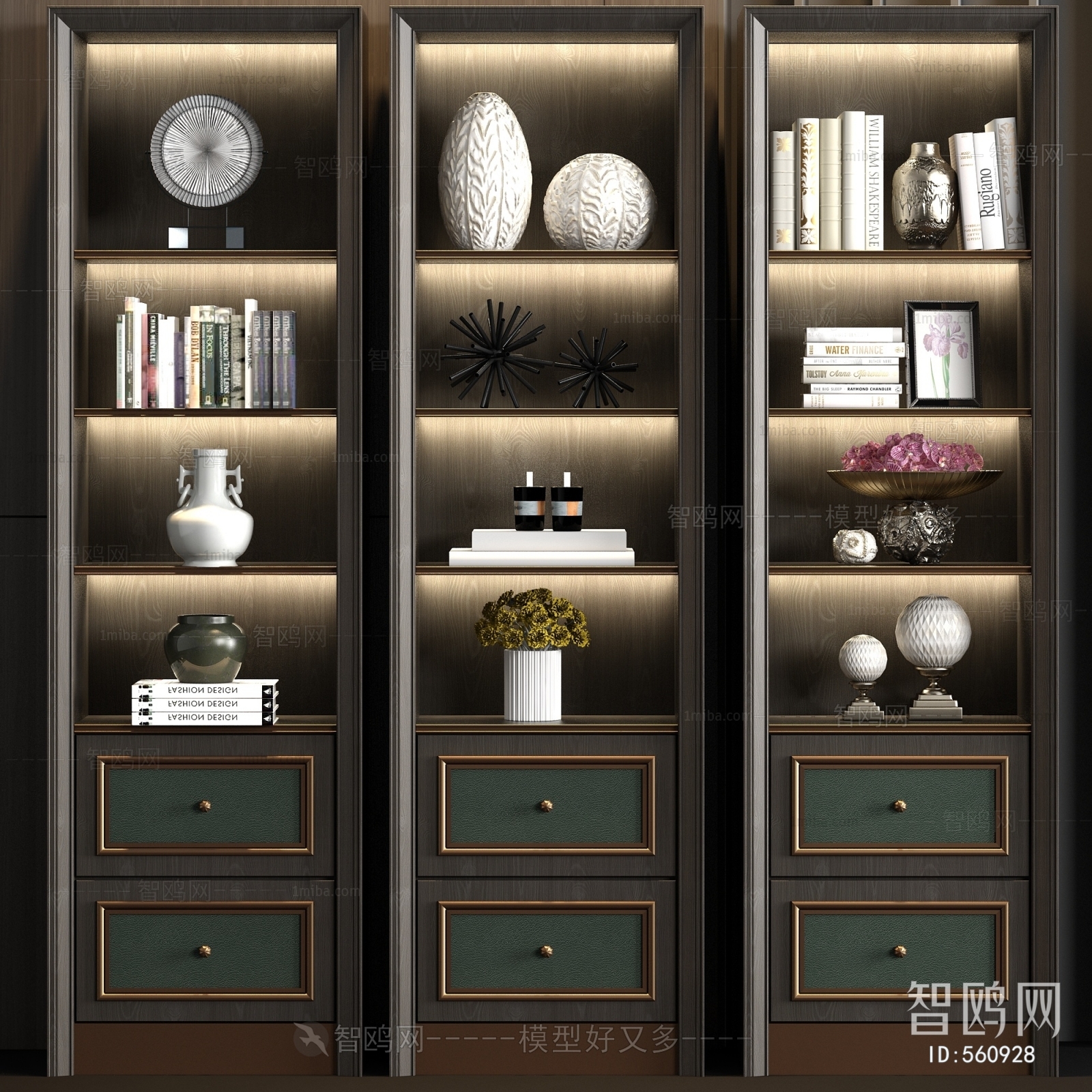 Simple European Style Decorative Cabinet