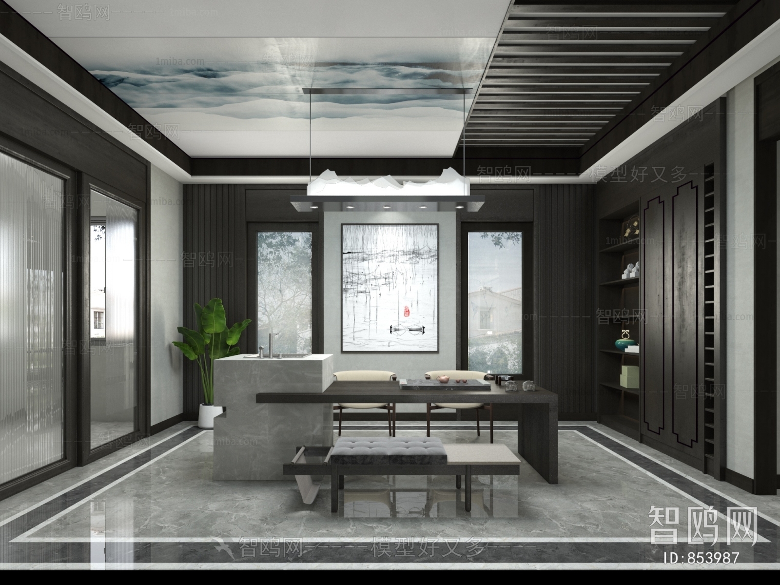 New Chinese Style Dining Room