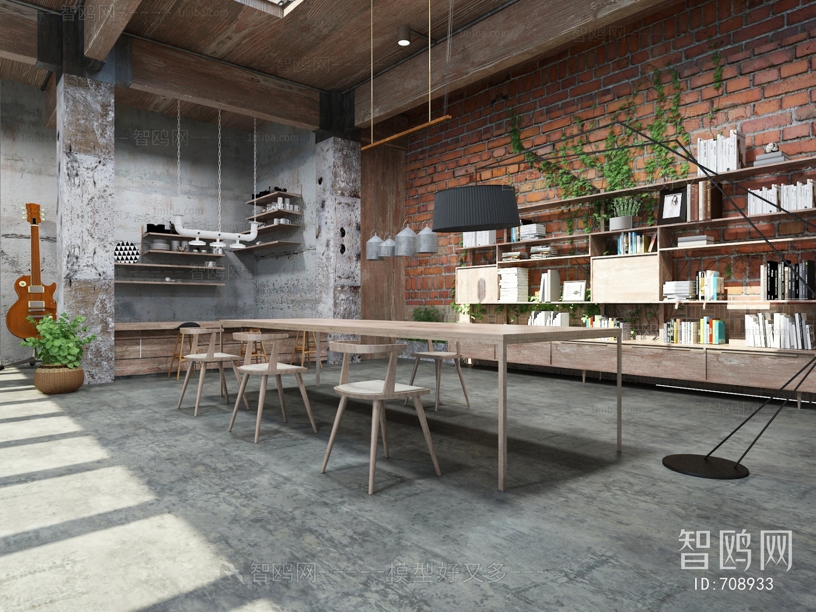Industrial Style Dining Room