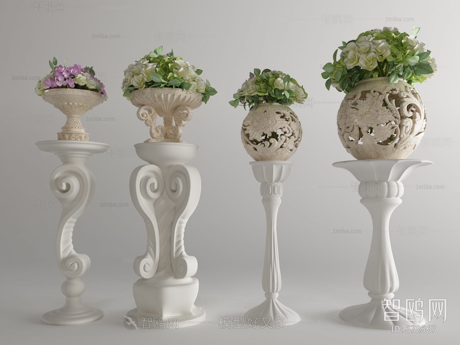 Simple European Style Flower Shelf