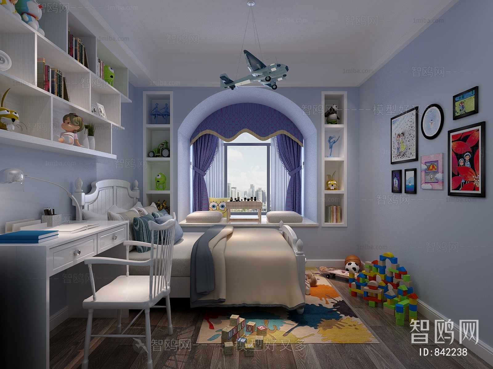 Simple European Style Children's Room