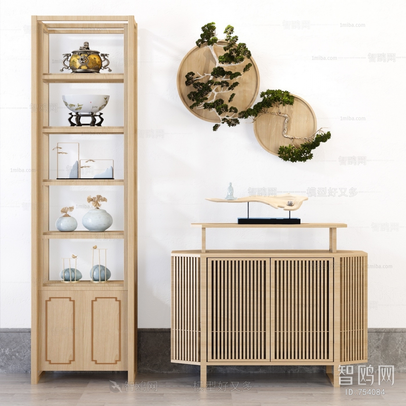 New Chinese Style Decorative Cabinet