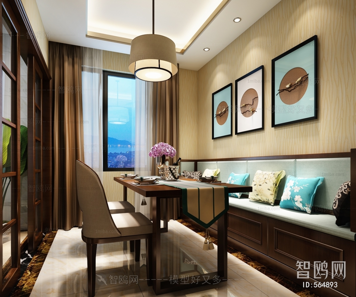 New Chinese Style Dining Room