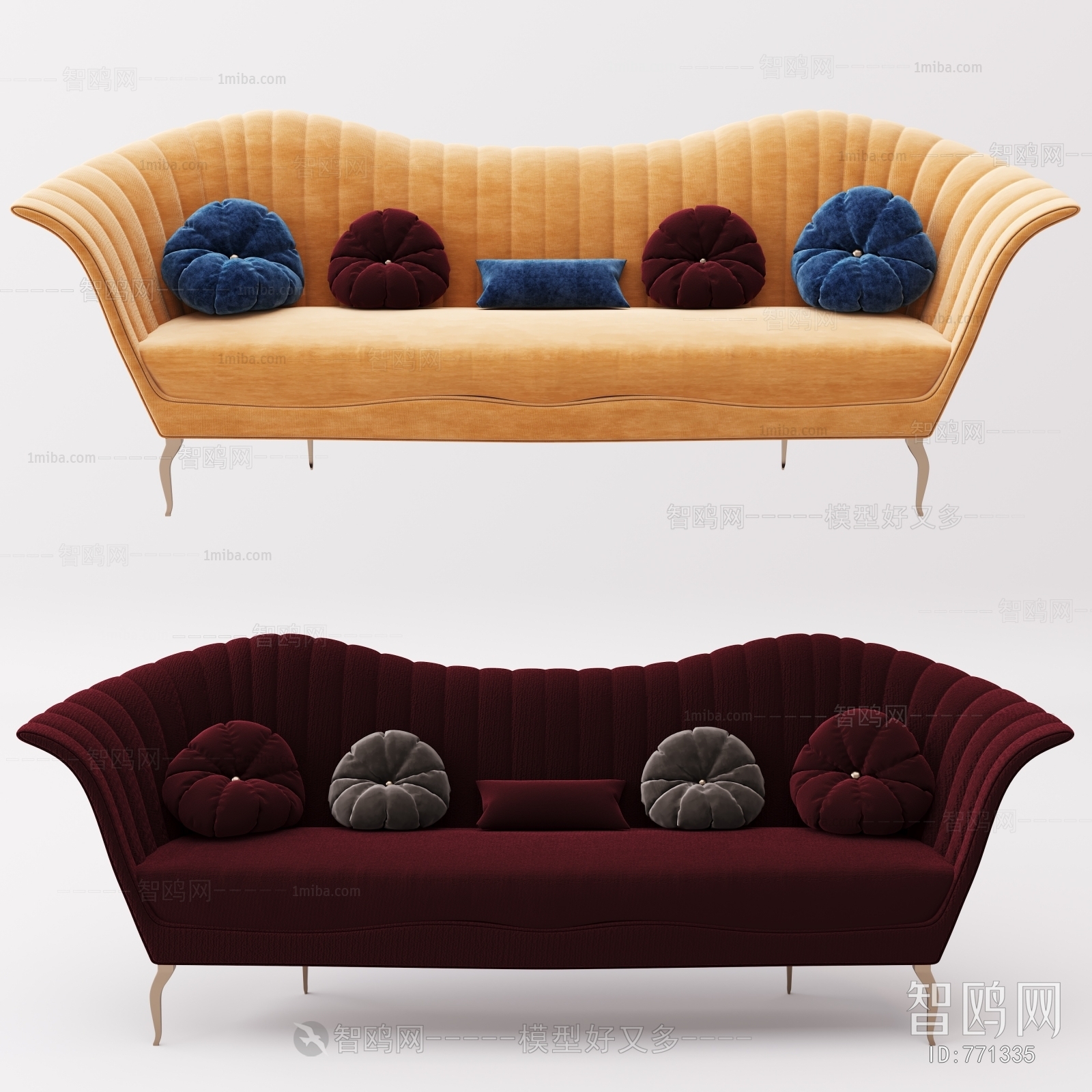 American Style Three-seat Sofa