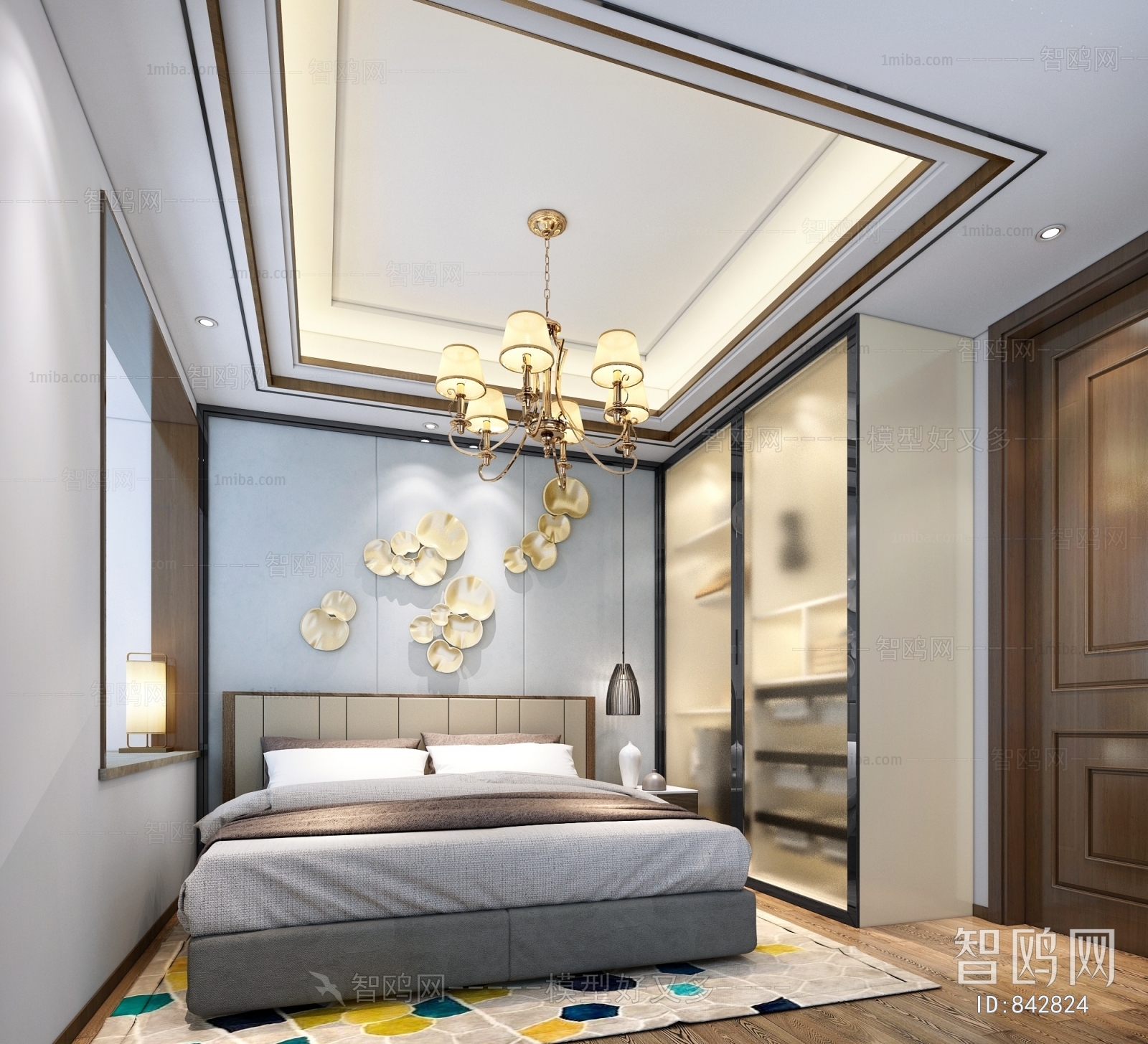 New Chinese Style Bedroom