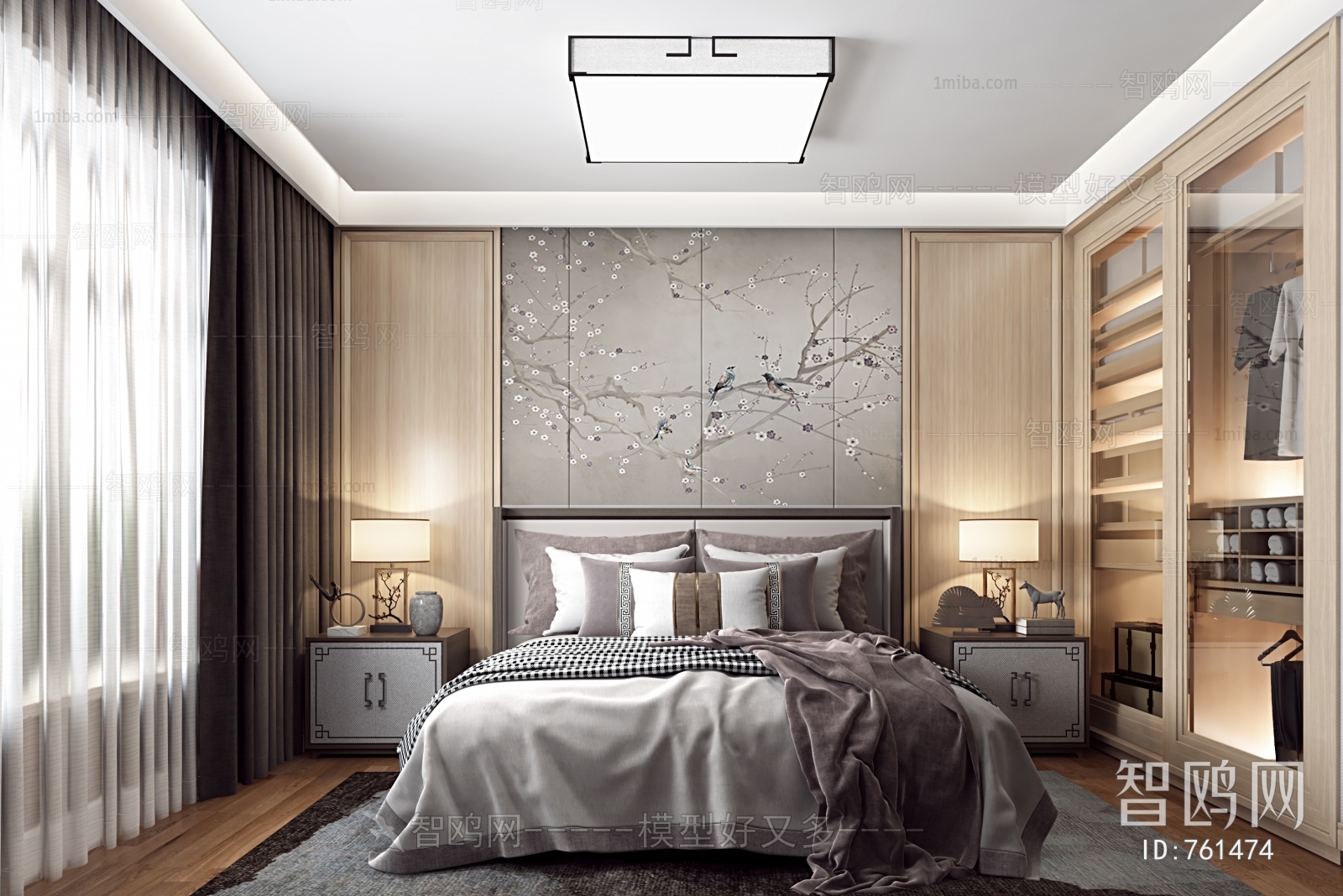 New Chinese Style Bedroom