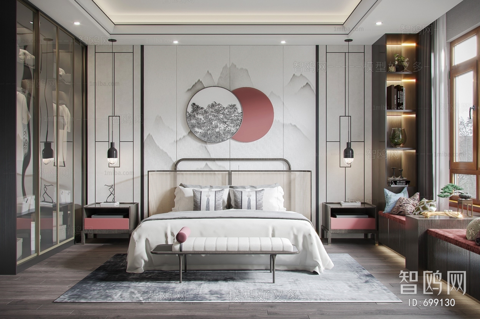 New Chinese Style Bedroom