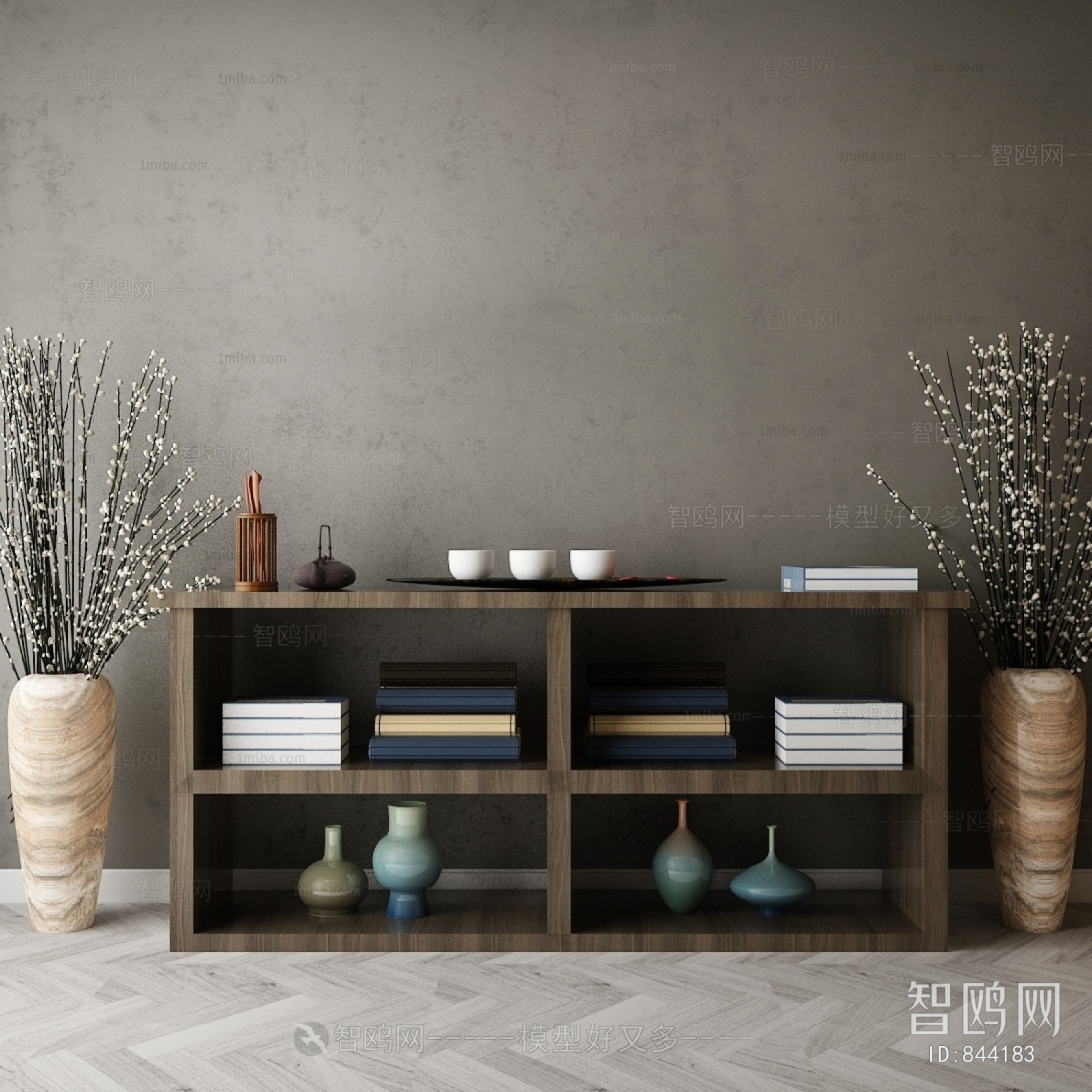 New Chinese Style Side Cabinet