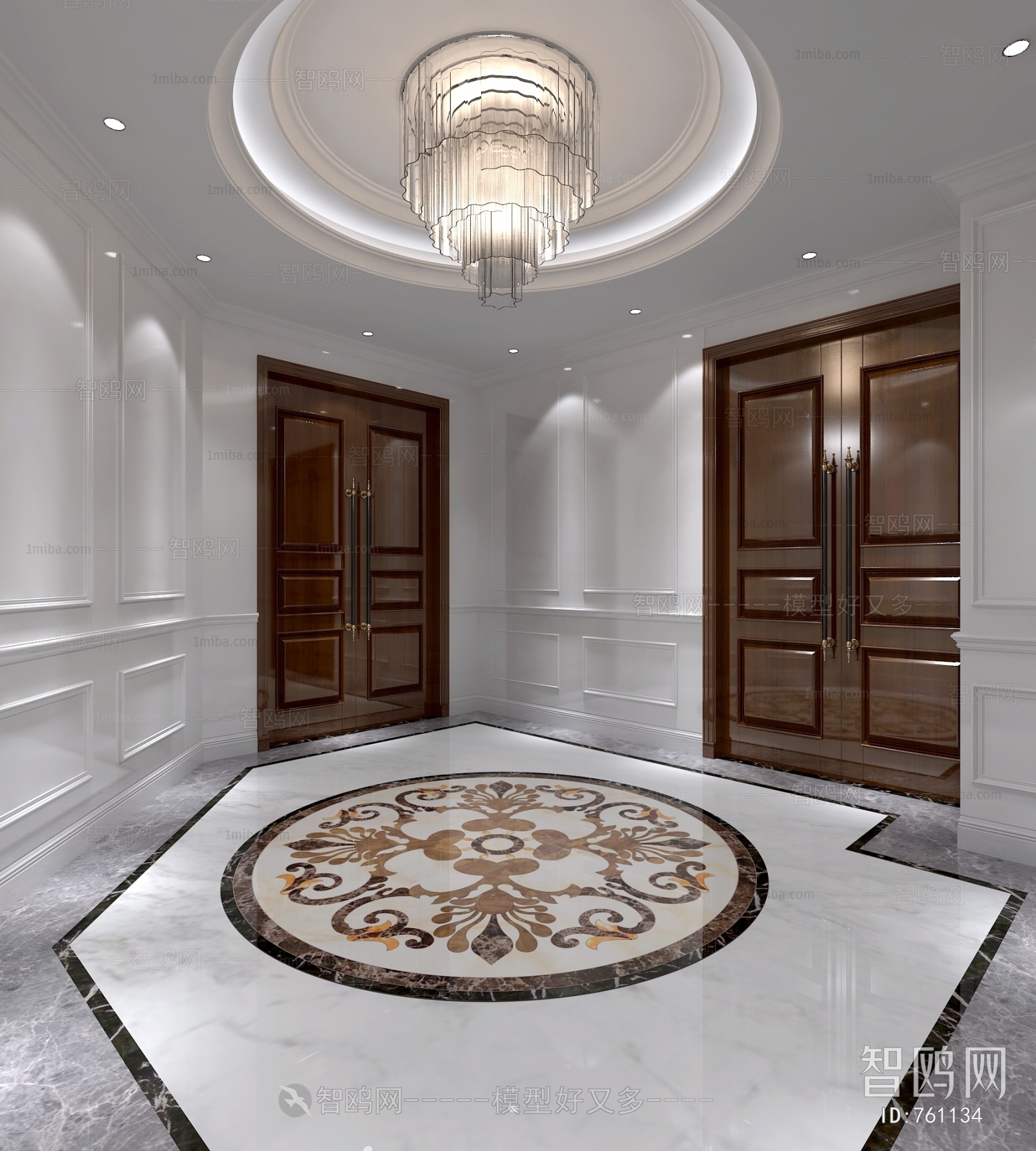 Simple European Style Hallway