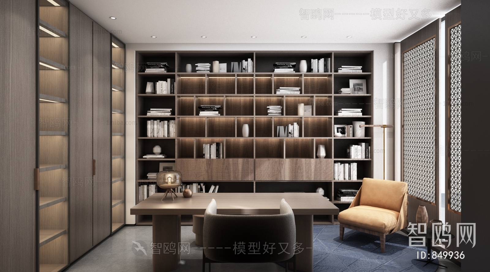 New Chinese Style Study Space