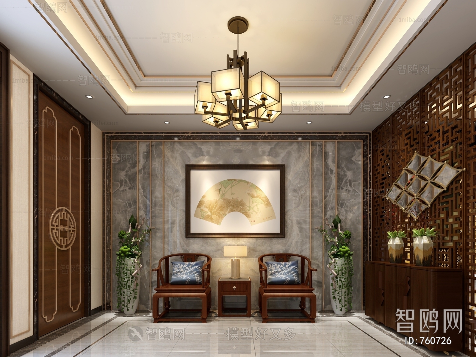 New Chinese Style Hallway