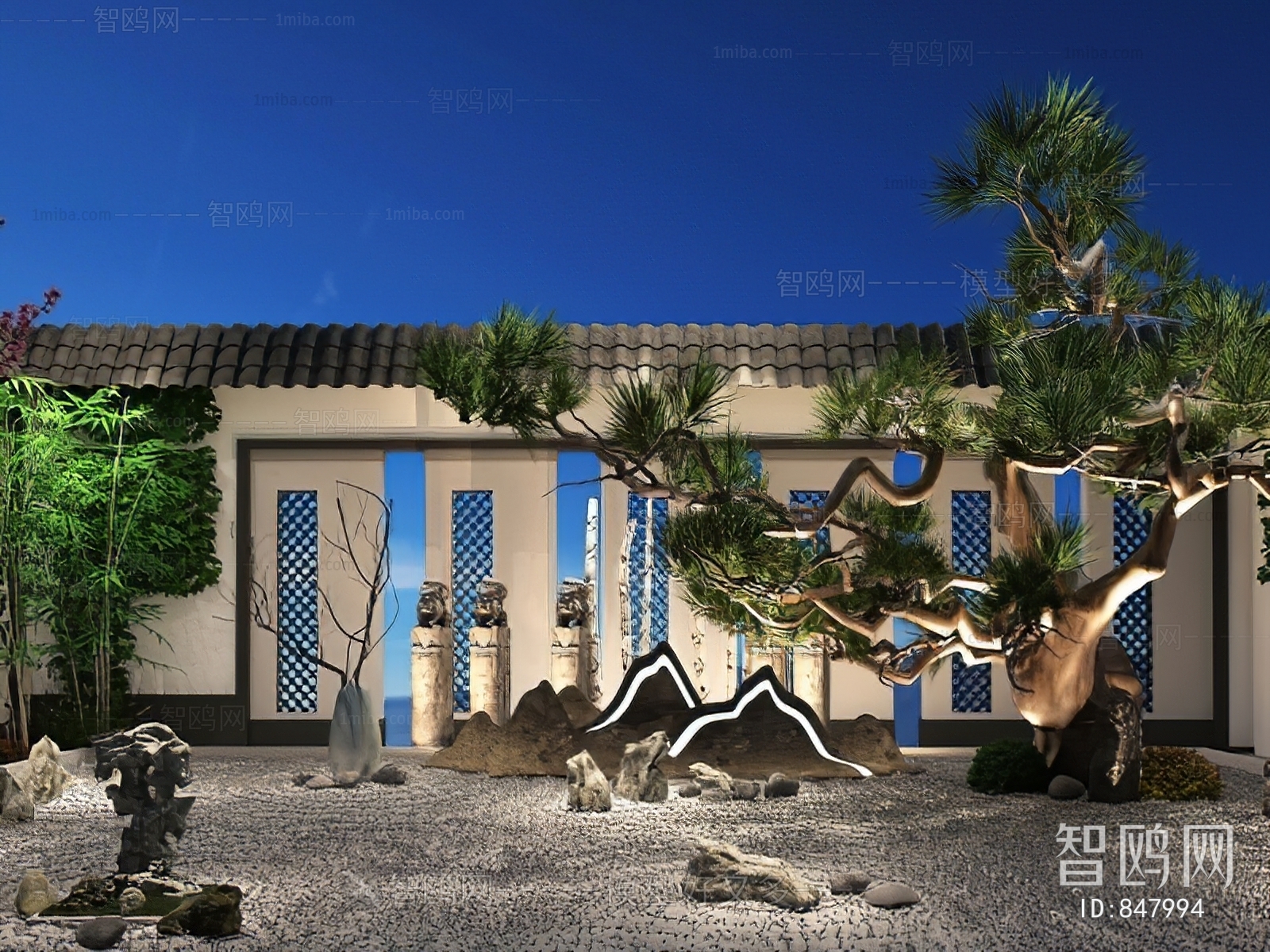 New Chinese Style Courtyard/landscape