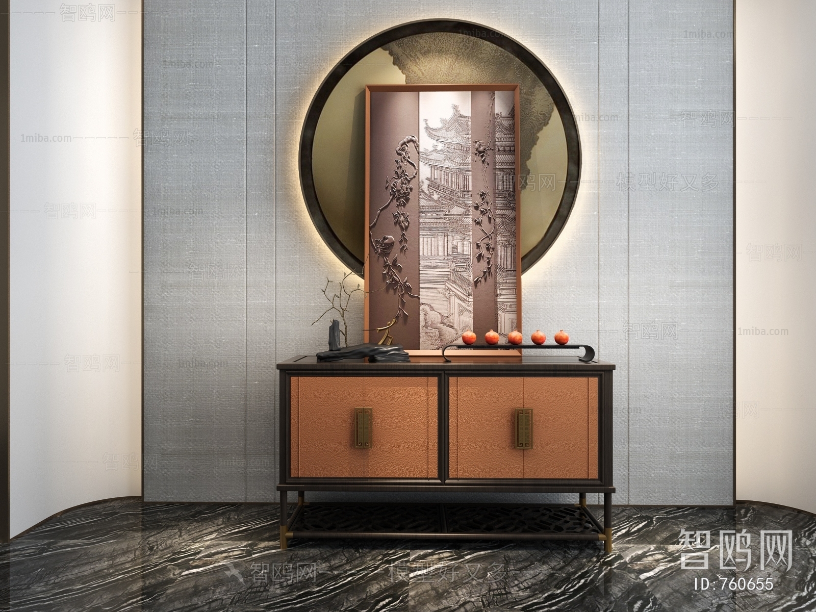 New Chinese Style Side Cabinet/Entrance Cabinet