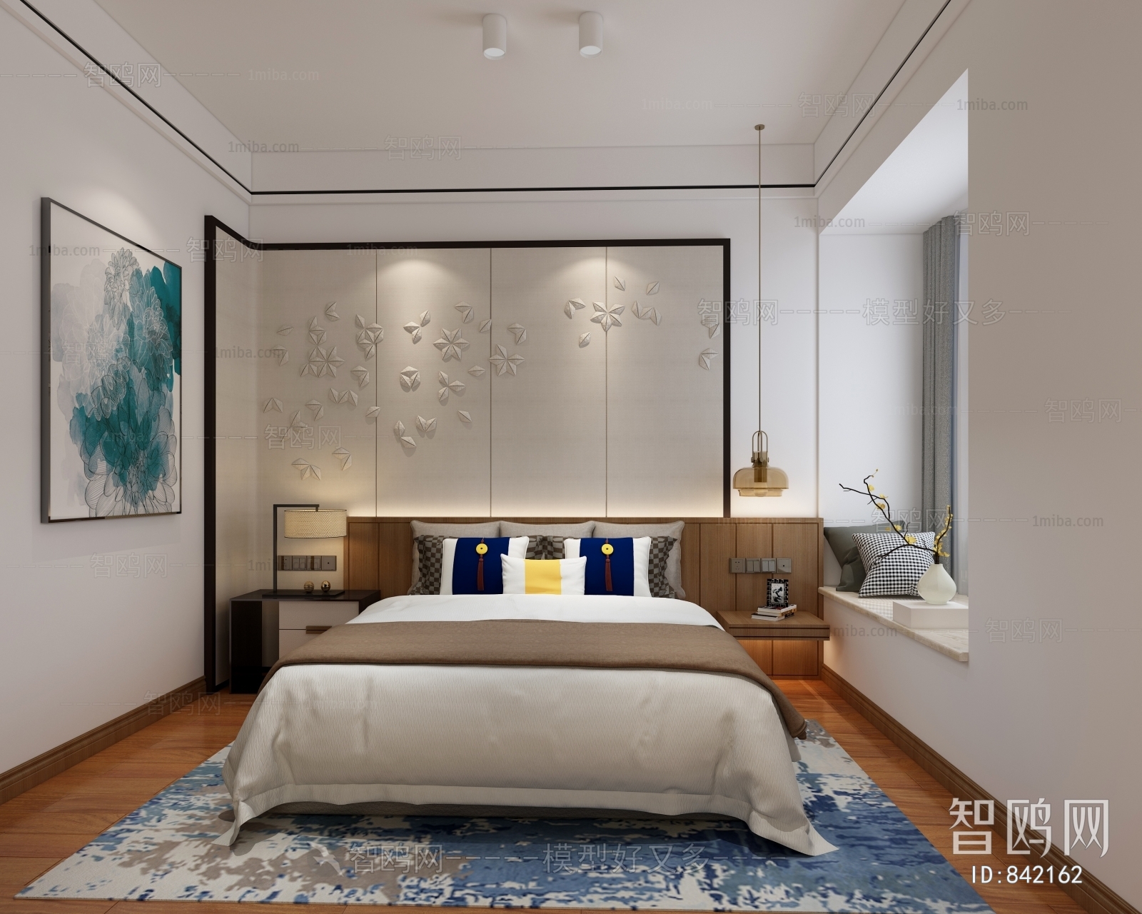 New Chinese Style Bedroom