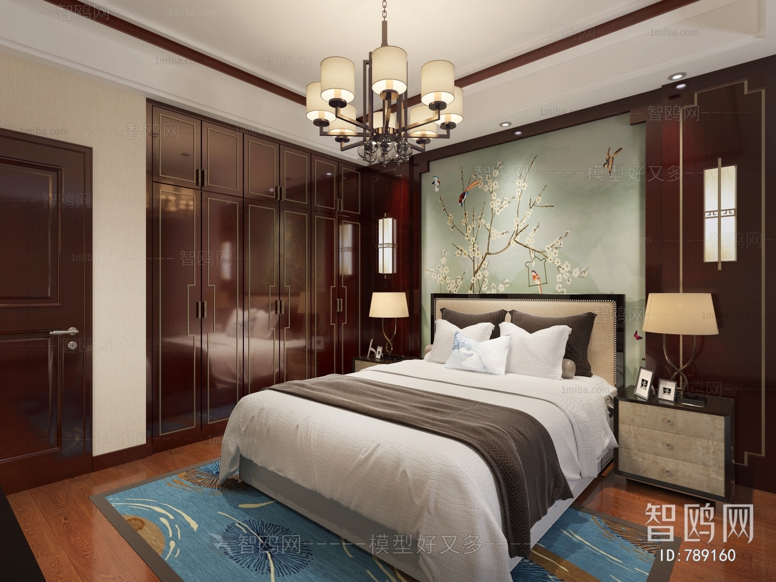 New Chinese Style Bedroom