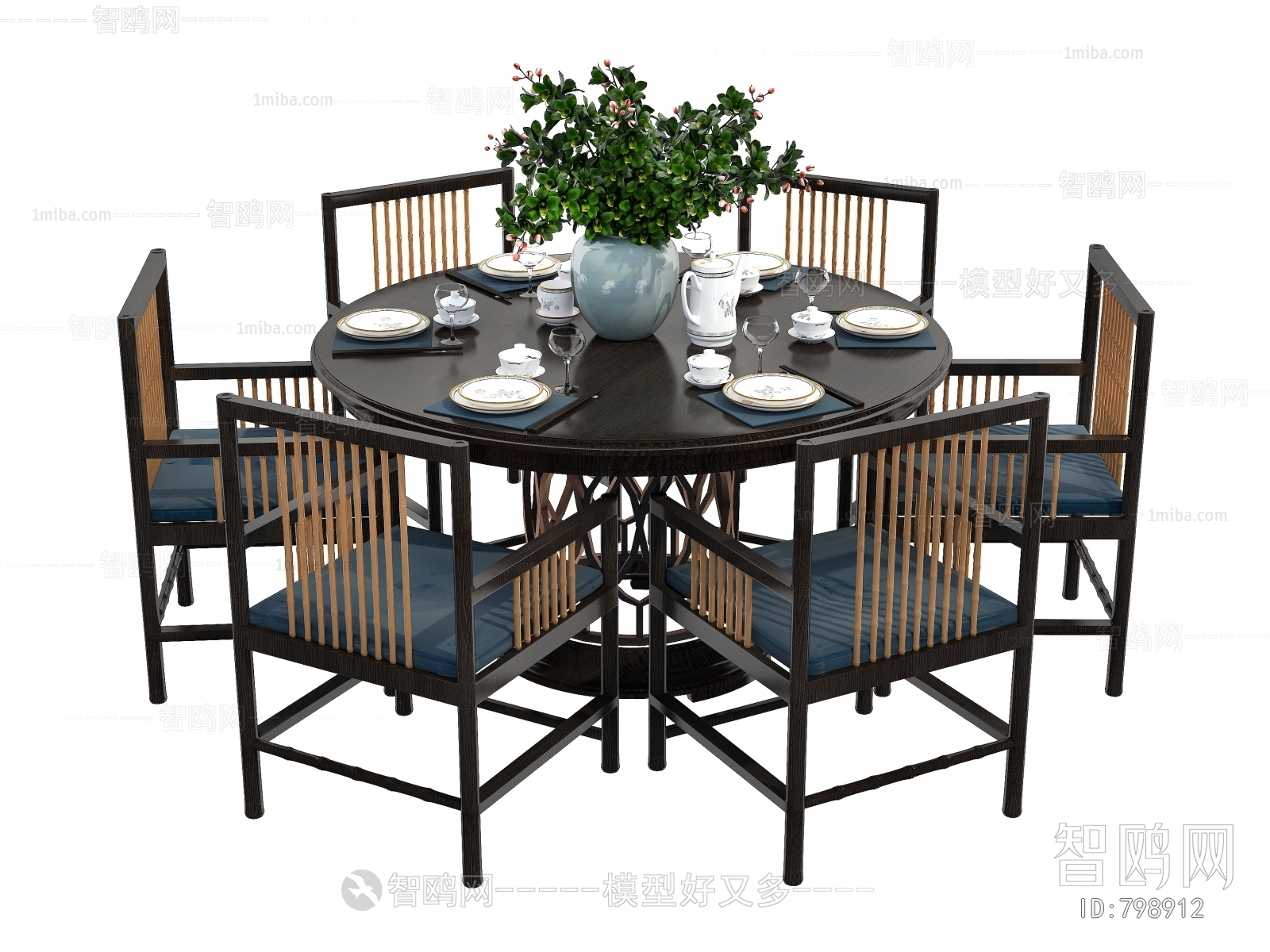 New Chinese Style Dining Table And Chairs