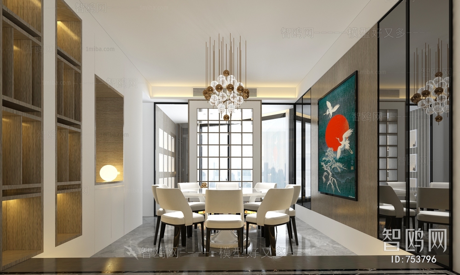 New Chinese Style Dining Room